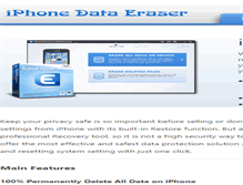 Tablet Screenshot of iphonedataeraser.com